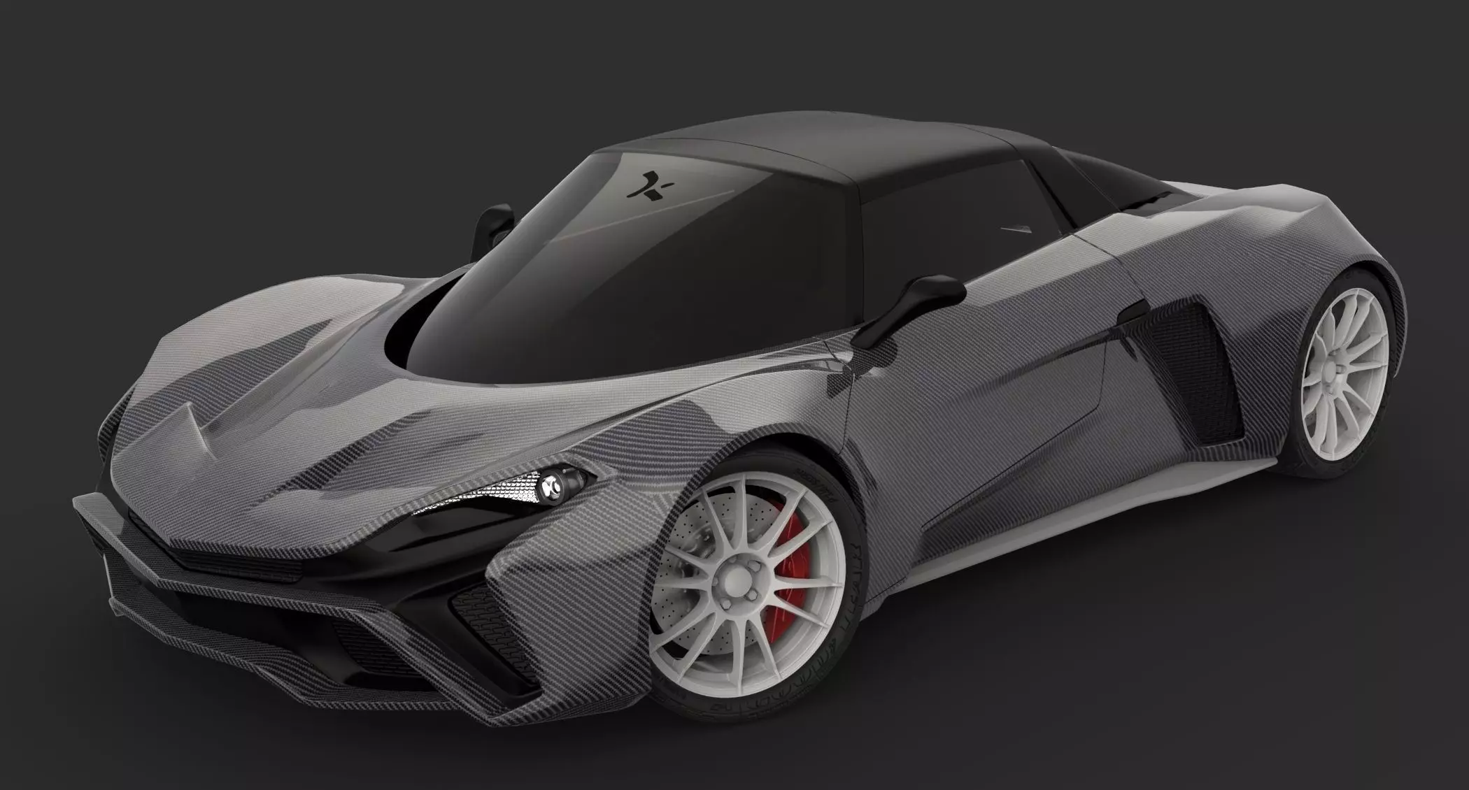 500 Group CherAn Supercar Concept 02 Free 3D model