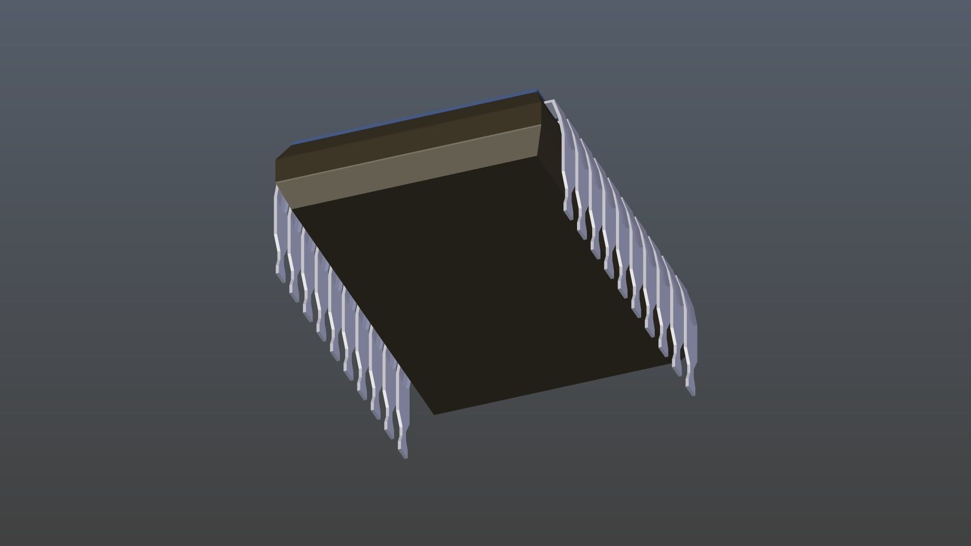 Low poly Chip Low-poly 3D model_3