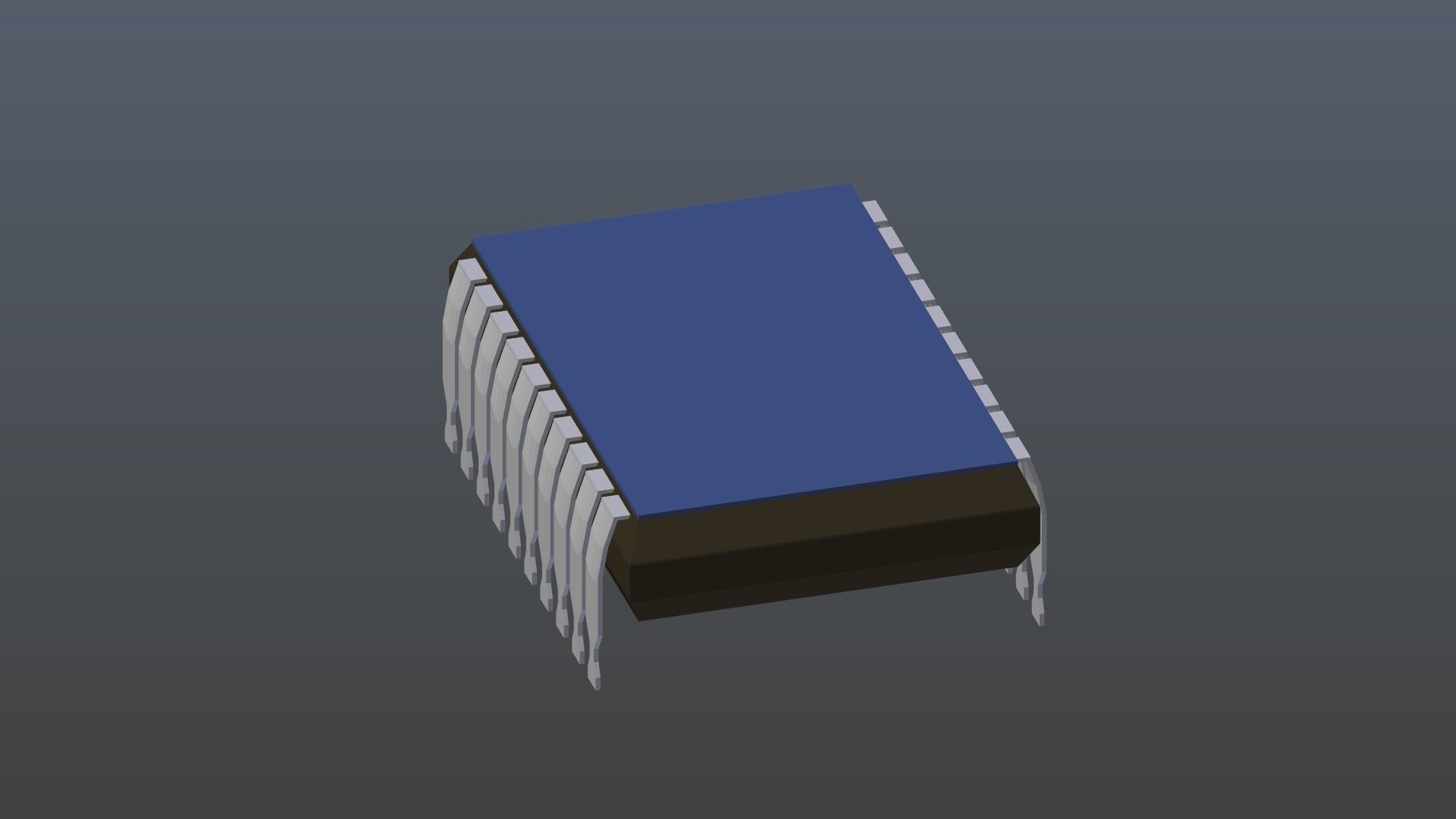Low poly Chip Low-poly 3D model_6