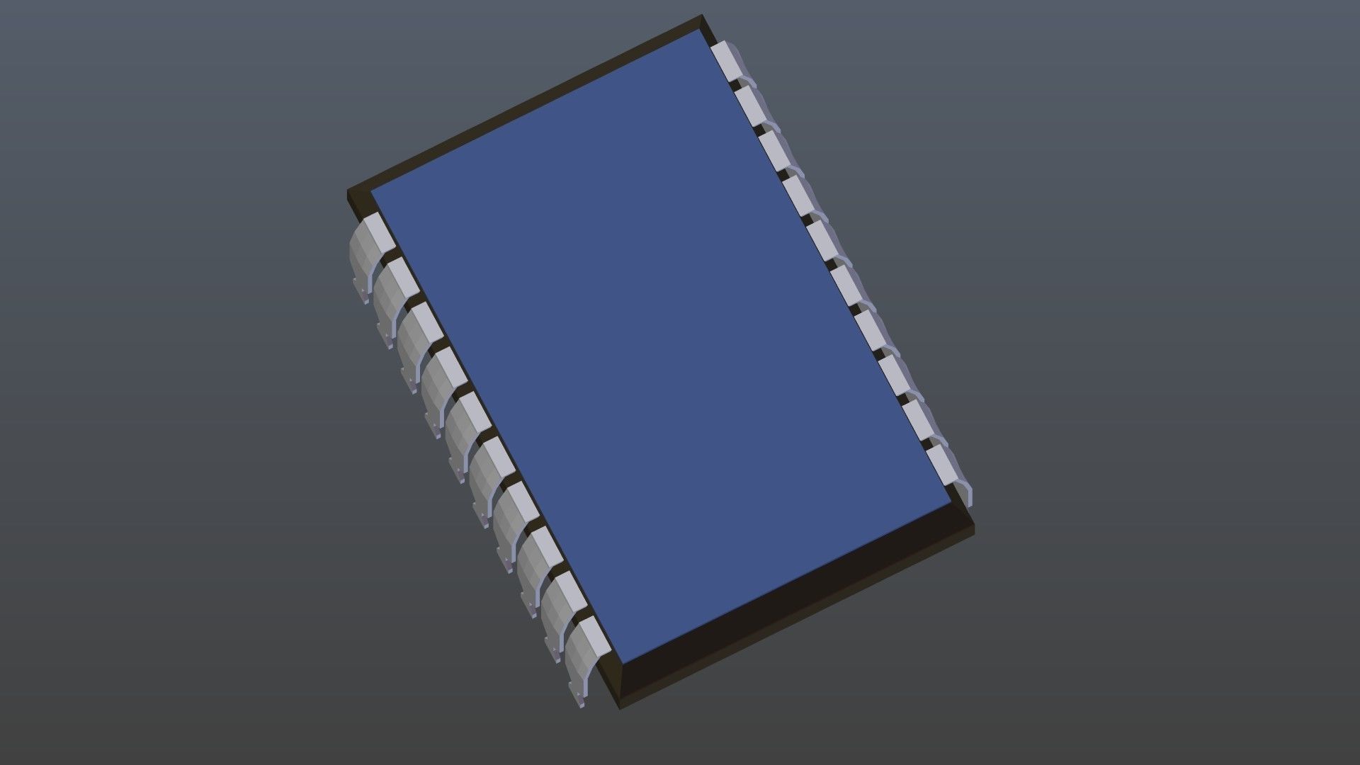 Low poly Chip Low-poly 3D model_8