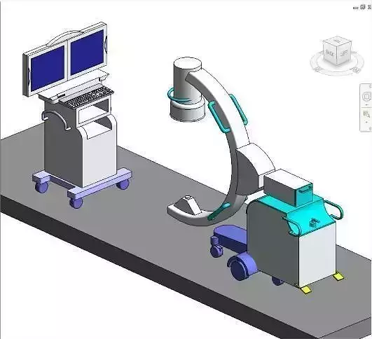 Imaging C Arm and control  sensor 3D model