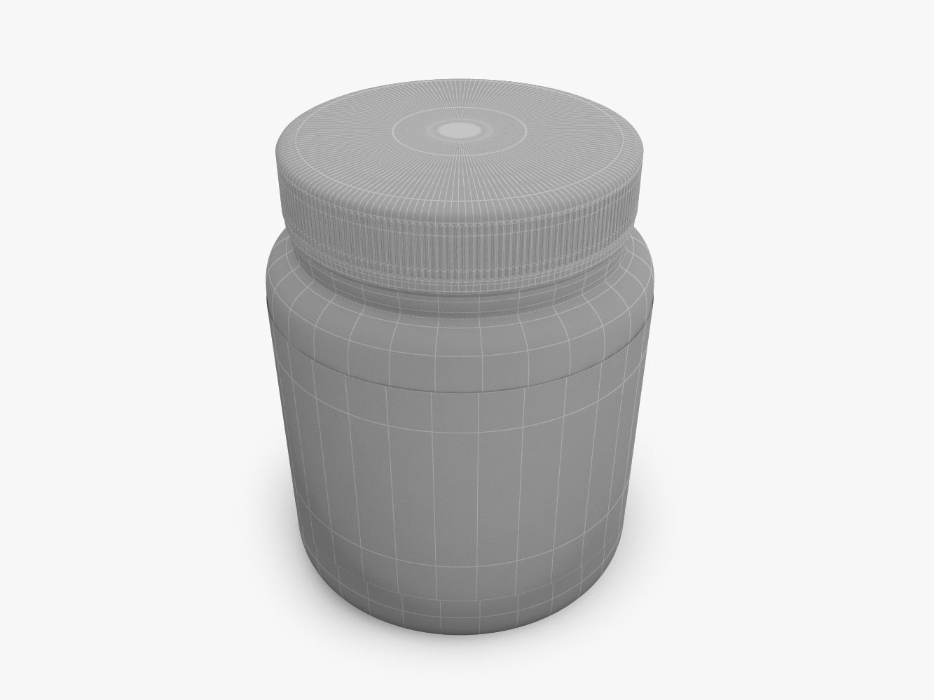 Supplement Bottle 3D model_4