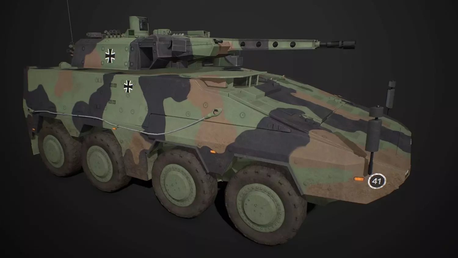 GTK Boxer APC IFV All Pack Low-poly 3D model_0