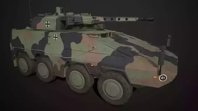 GTK Boxer APC IFV All Pack Low-poly 3D model