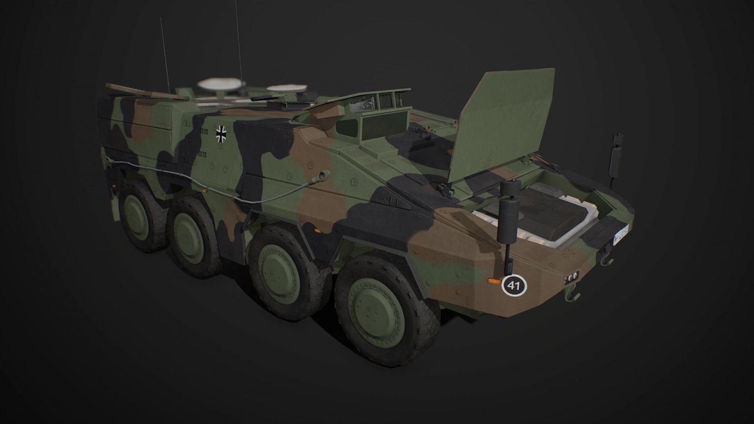 GTK Boxer APC IFV All Pack Low-poly 3D model_14