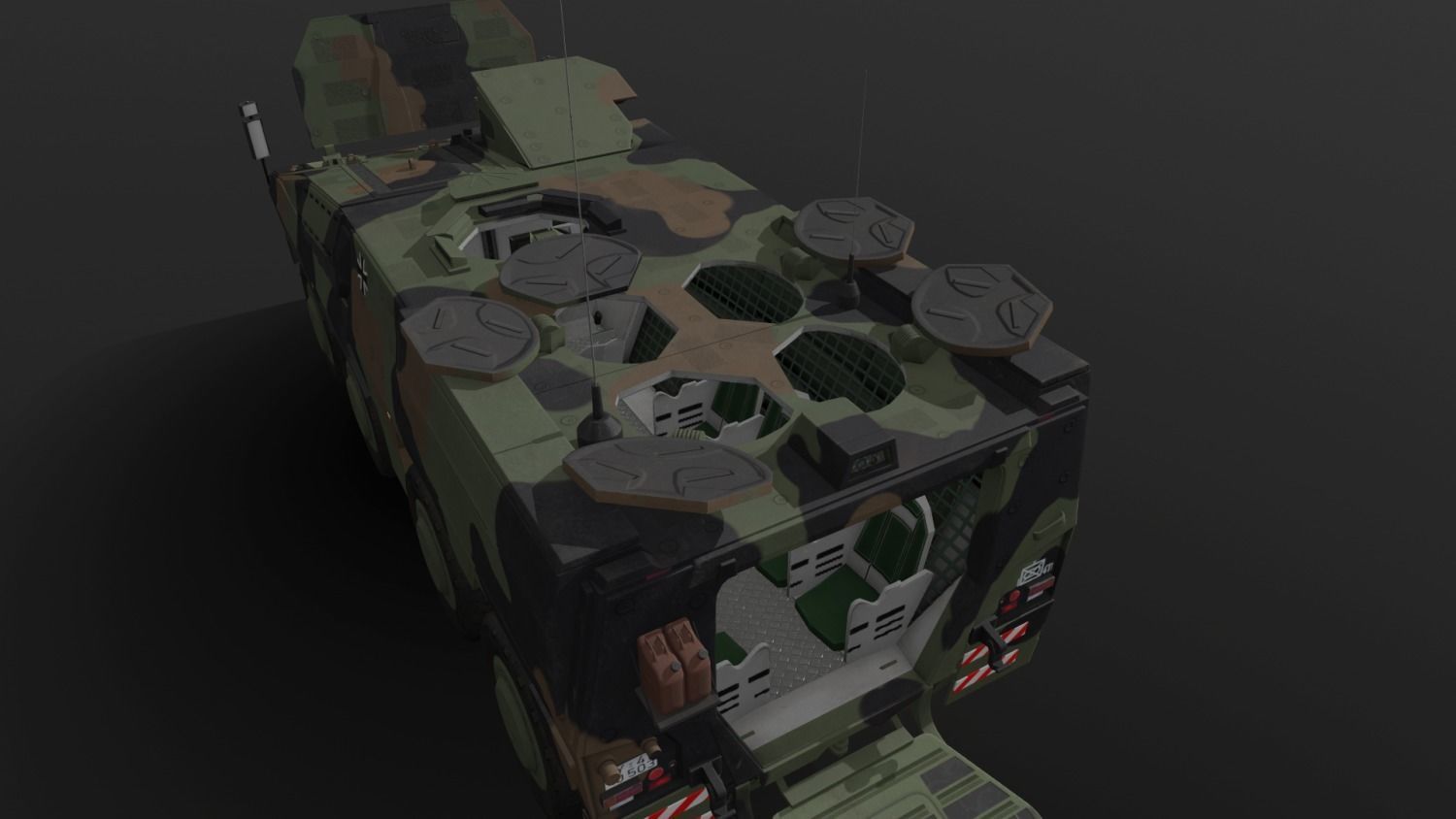 GTK Boxer APC IFV All Pack Low-poly 3D model_12
