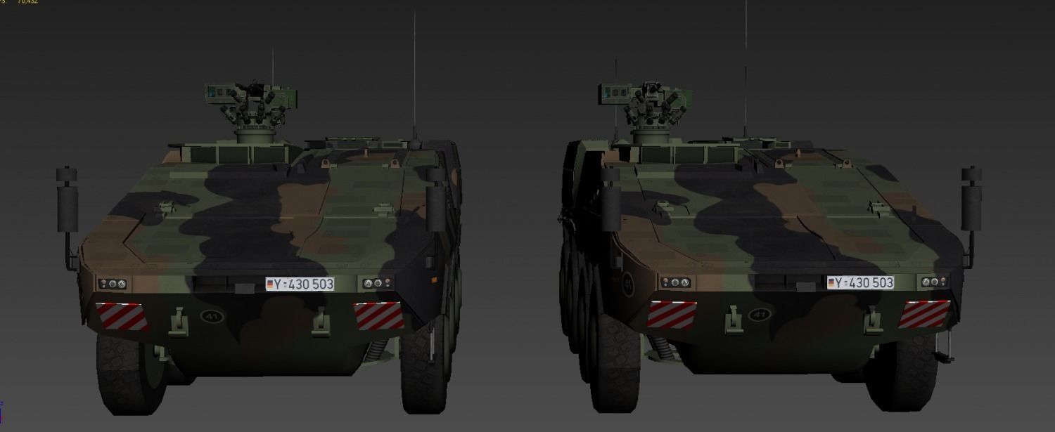 GTK Boxer APC IFV All Pack Low-poly 3D model_8