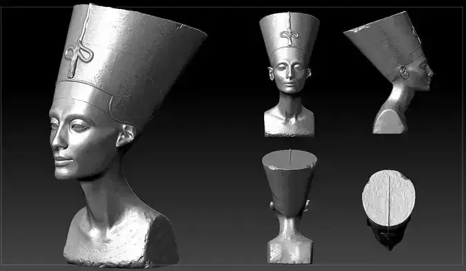 Nefertiti bust of egyptian queen