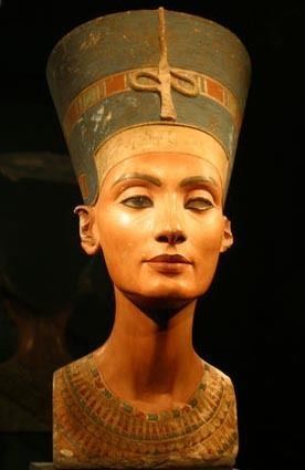 Nefertiti bust of egyptian queen 3D print model_1