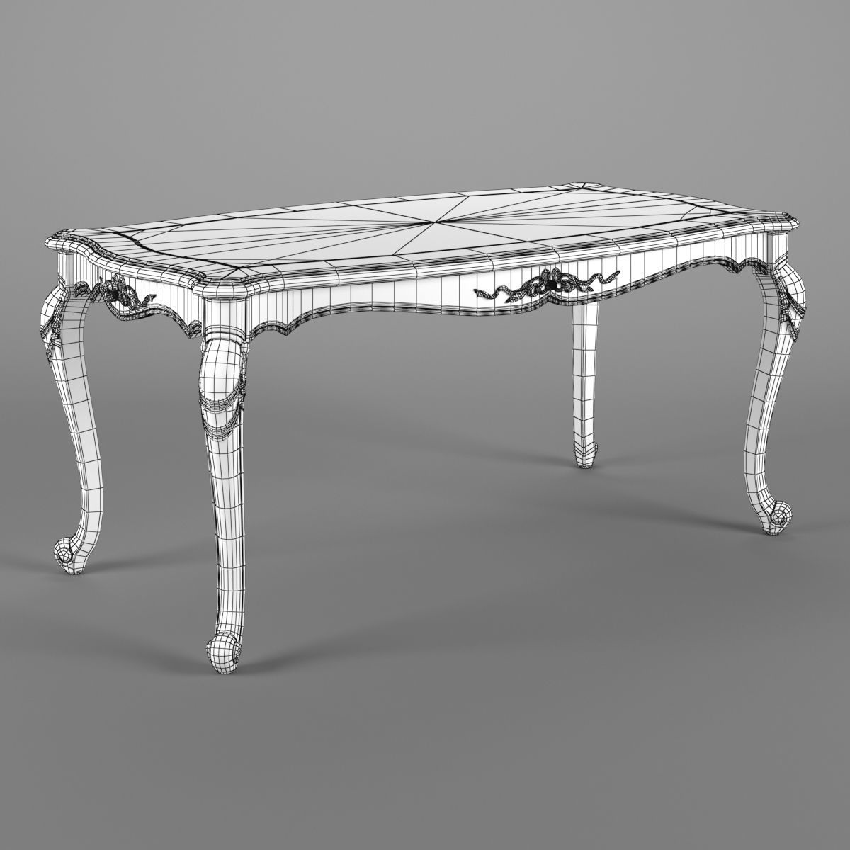 2600200 230-1 Carpenter Long dining table 3D model_4