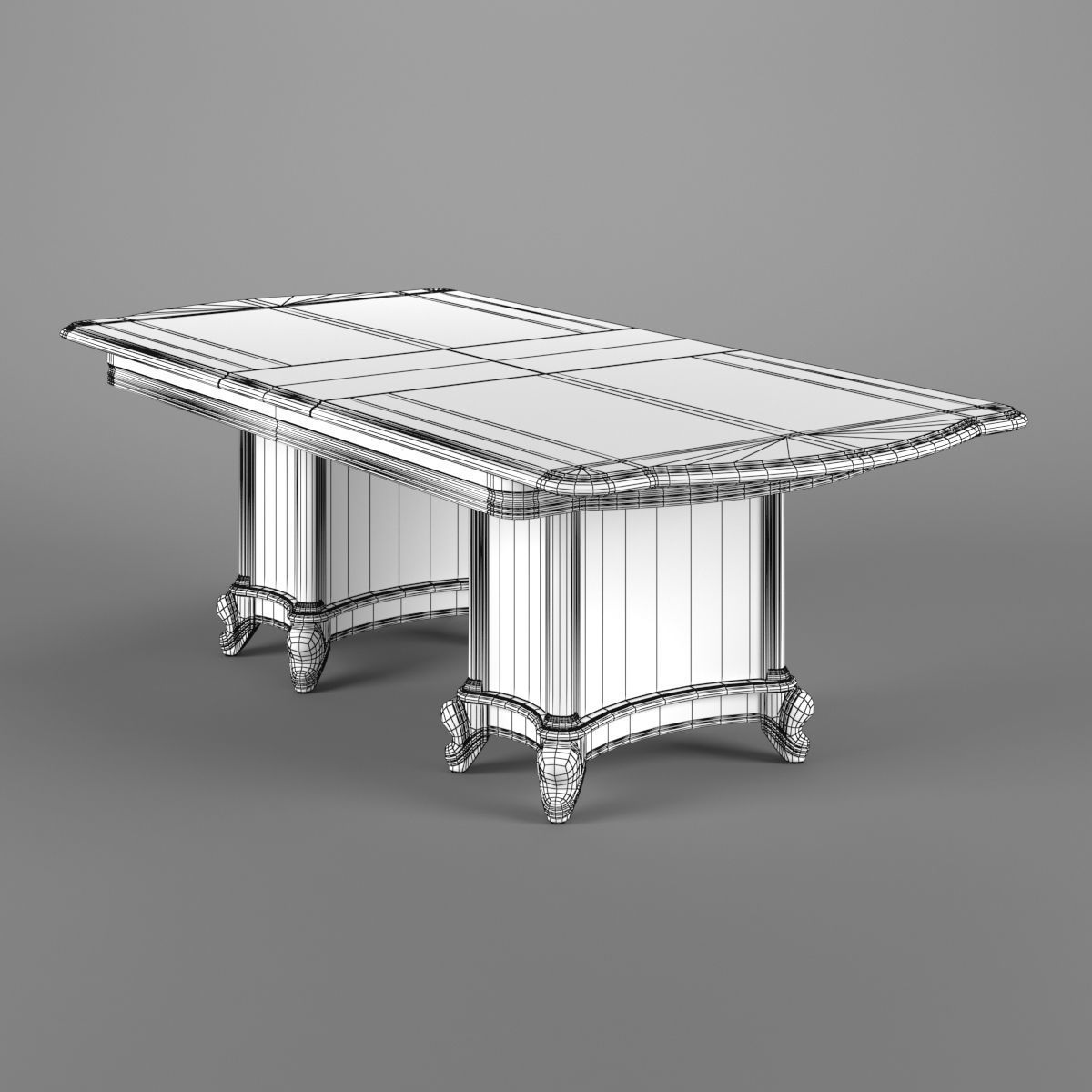 2500400 230 Carpenter Extensible dining table 3D model_6
