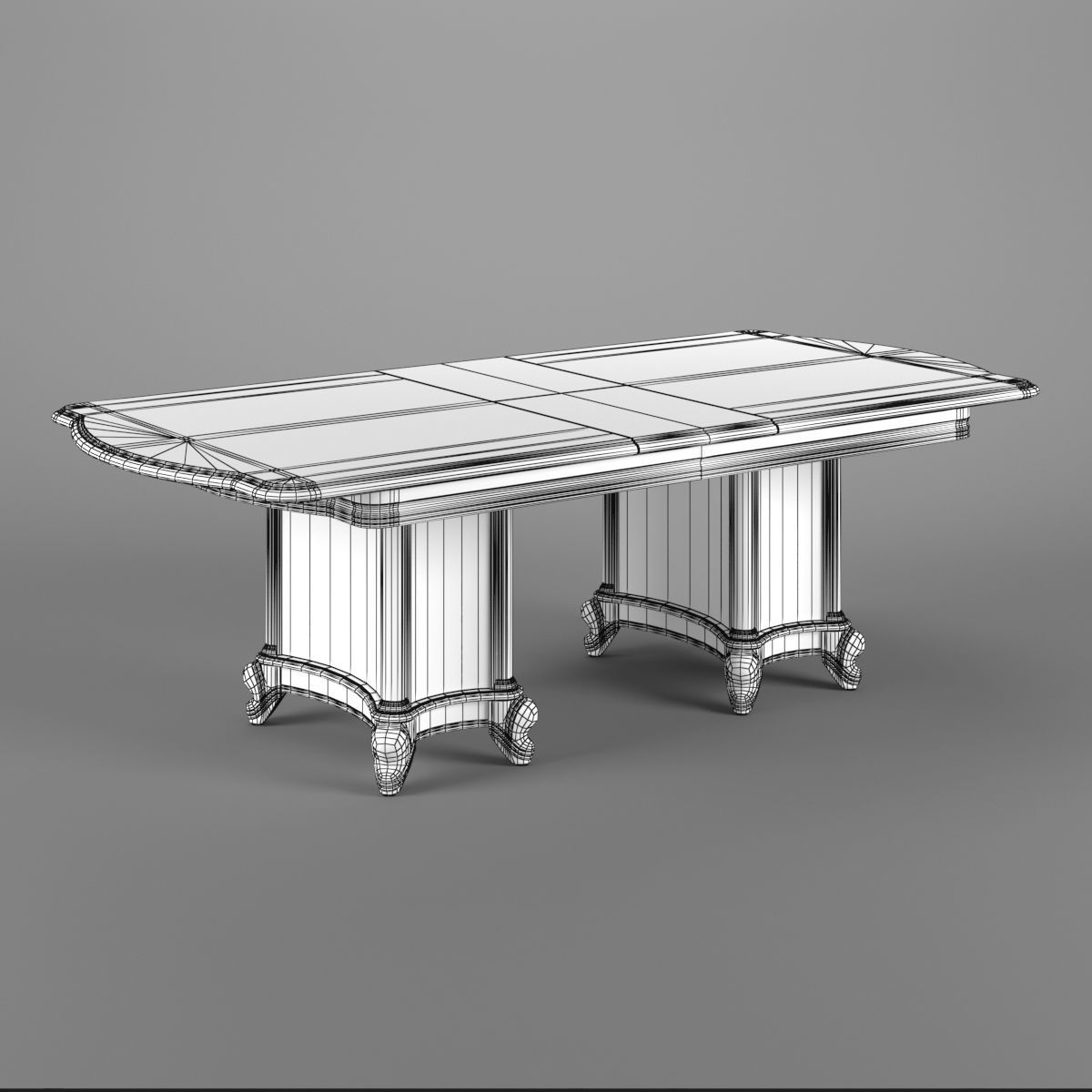 2500400 230 Carpenter Extensible dining table 3D model_5