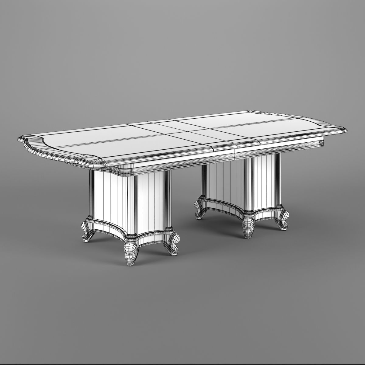 2600400 230-1 Carpenter Extensible dining table 3D model_5