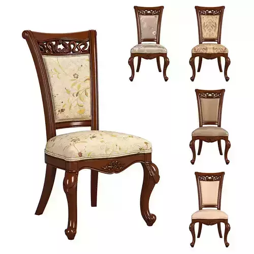 230-1 Carpenter Dining chair A 3D model