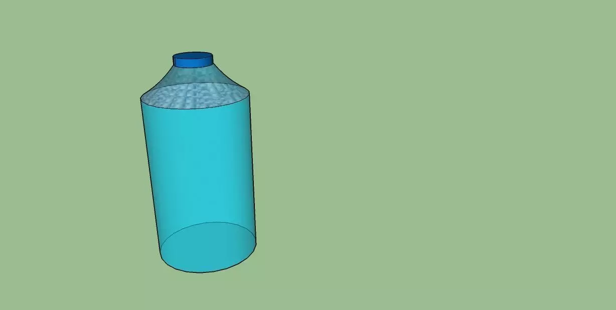 Bottle of Water 3D model_0
