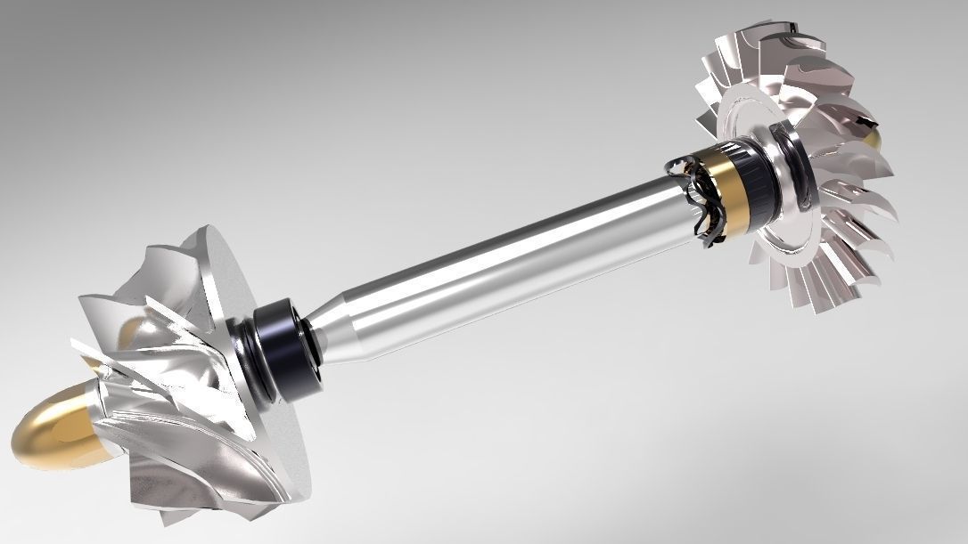  46mm   Micro Jet Engine 3D model_2