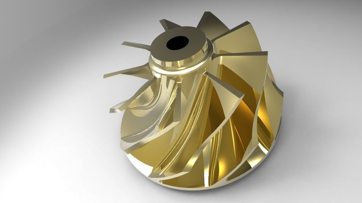  46mm   Micro Jet Engine 3D model_4