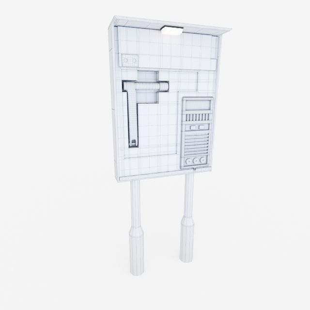 Control Panel 3D model_5