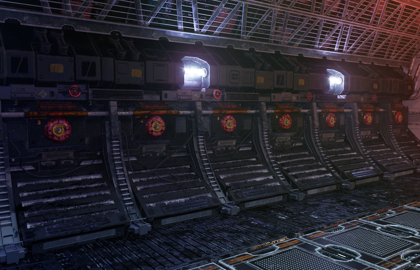 scifi interior 3D model_3