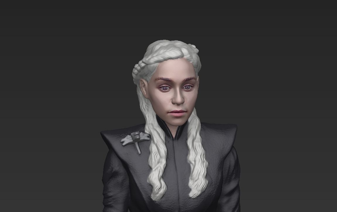 Game of Thrones pack Daenerys Arya full color 3D printing 3D print model_17