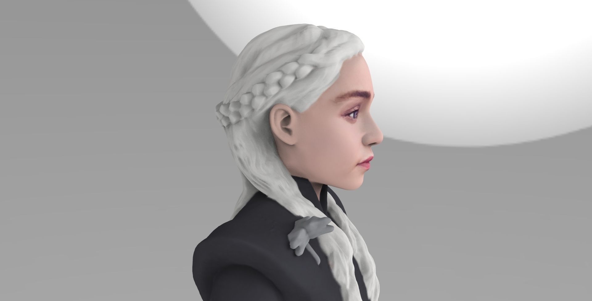 Game of Thrones pack Daenerys Arya full color 3D printing 3D print model_11