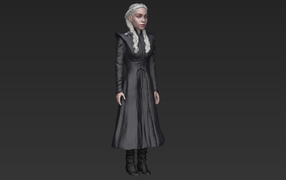 Game of Thrones pack Daenerys Arya full color 3D printing 3D print model_14