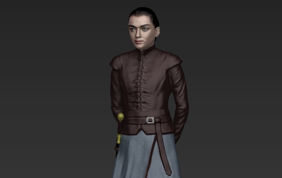 Game of Thrones pack Daenerys Arya full color 3D printing 3D print model_31