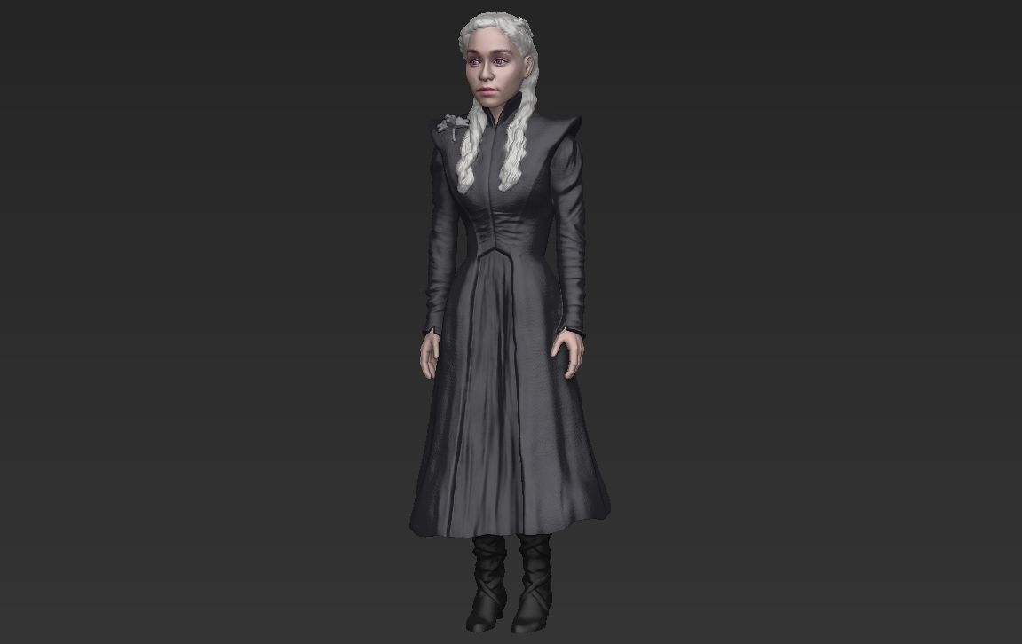 Game of Thrones pack Daenerys Arya full color 3D printing 3D print model_13