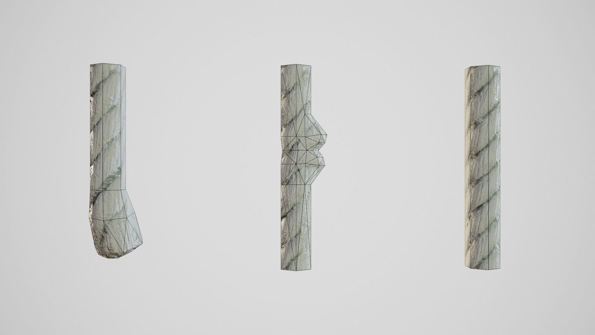 PBR Modular Ropes Low-poly 3D model_6