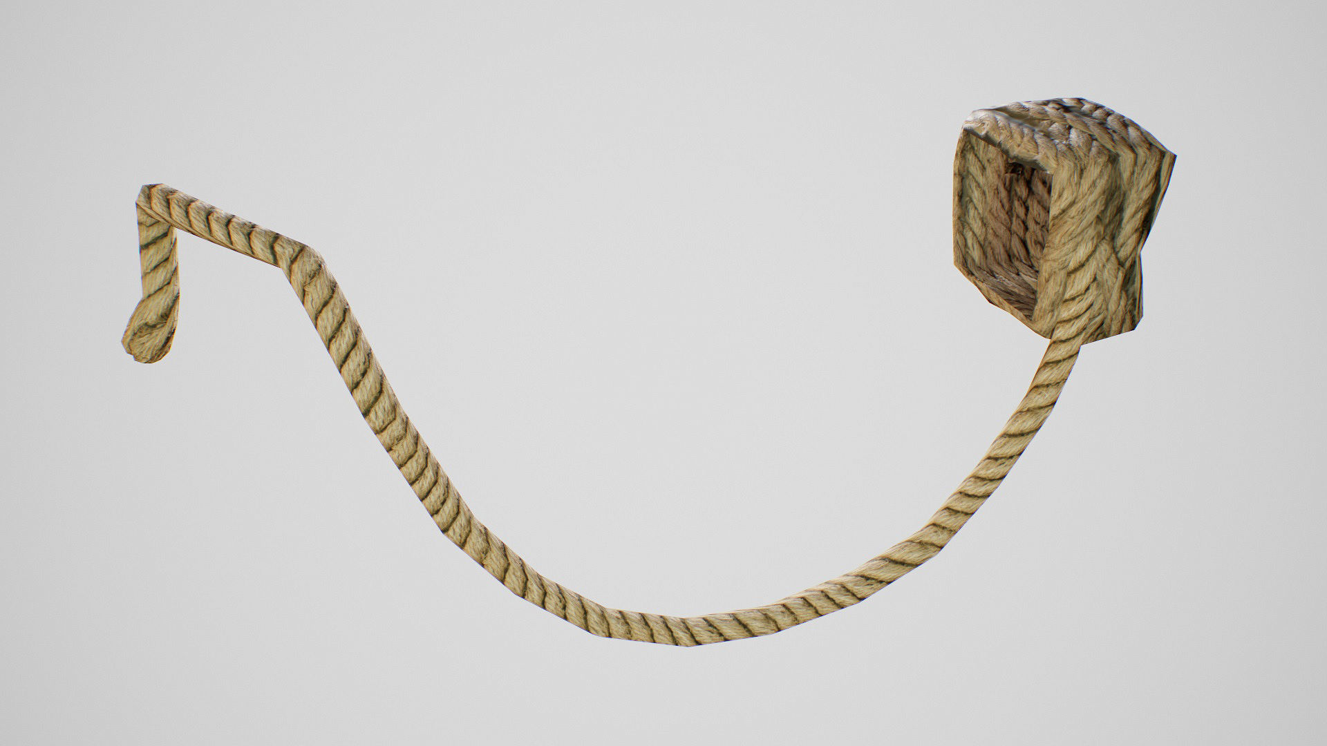 PBR Modular Ropes Low-poly 3D model_4