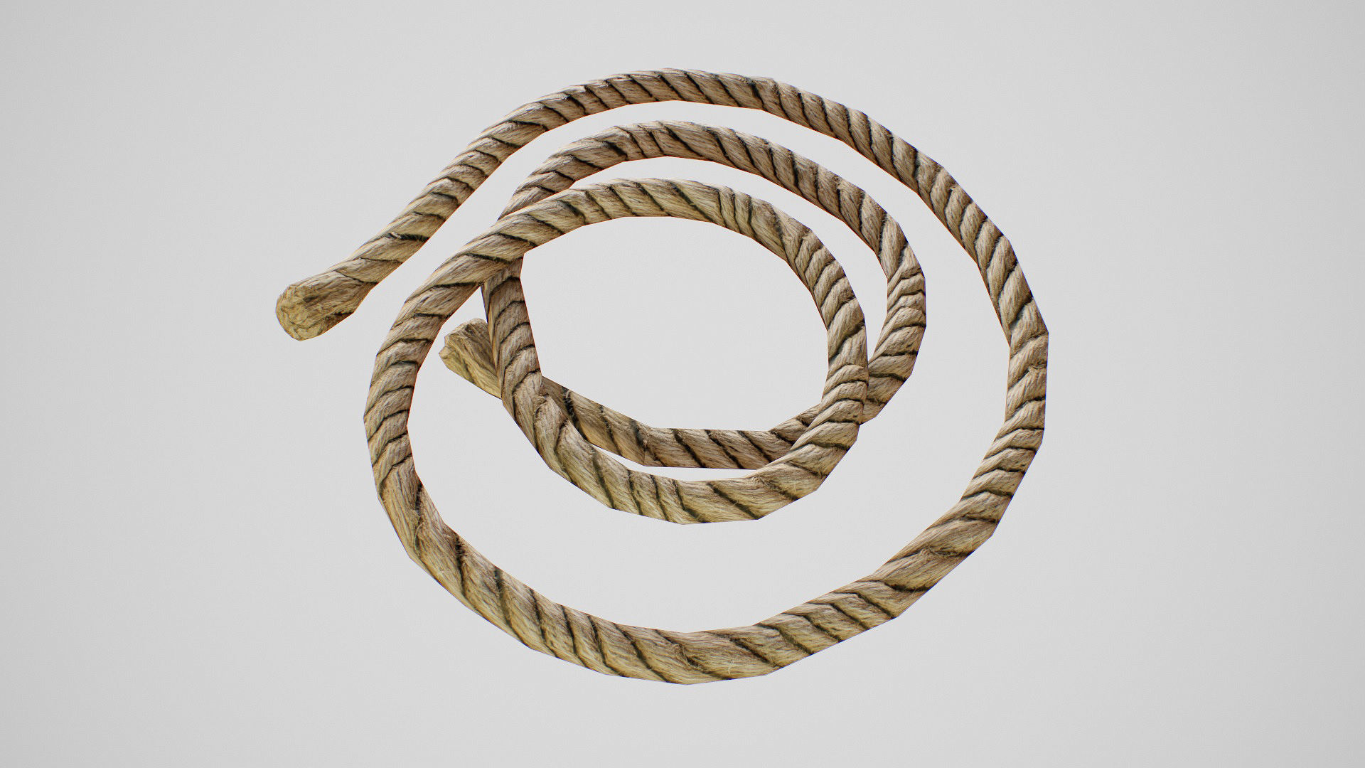 PBR Modular Ropes Low-poly 3D model_2