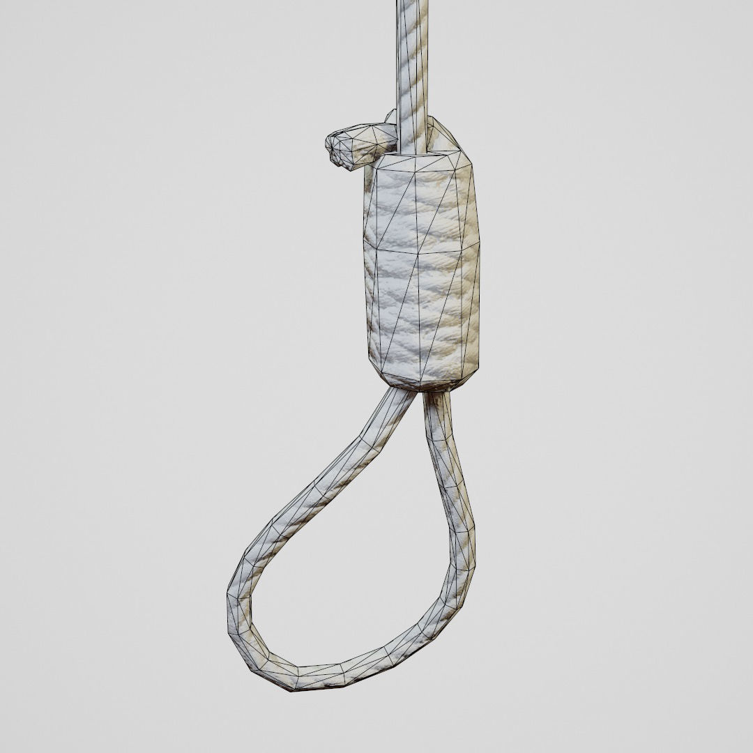 PBR Modular Ropes Low-poly 3D model_7