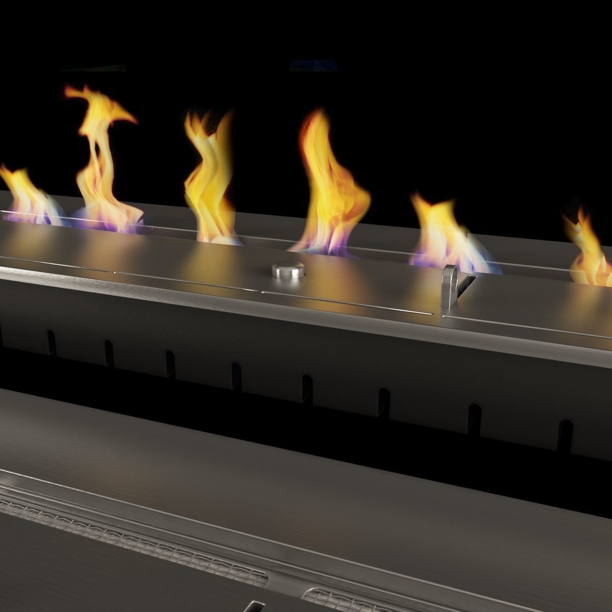 Bio Fireplaces Set 3D model_4