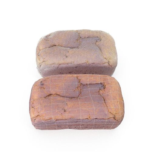 Malt Loaf - High and Low Poly versions Low-poly 3D model 5
