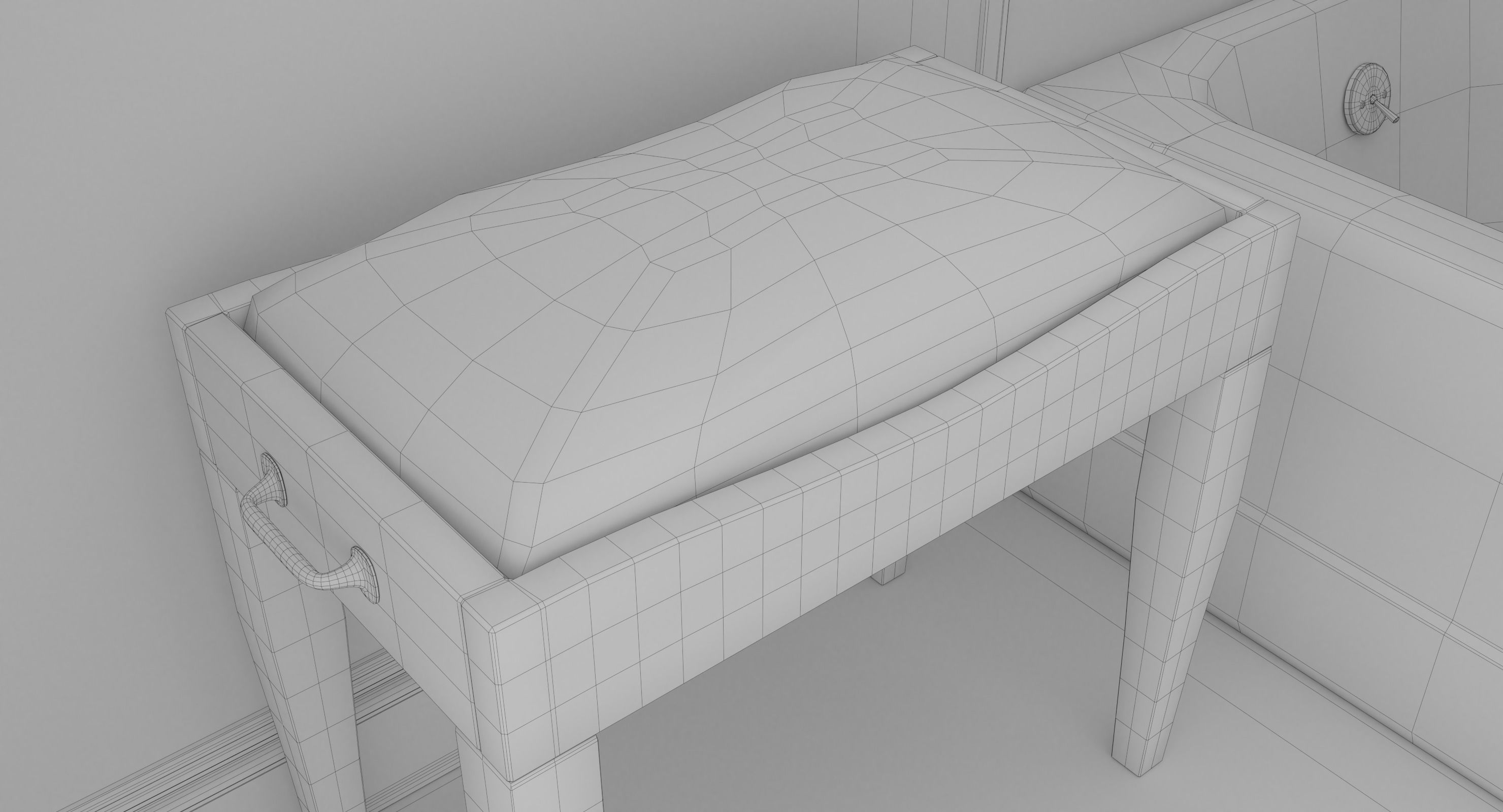 Bathroom with toilet and sink 3D model_9