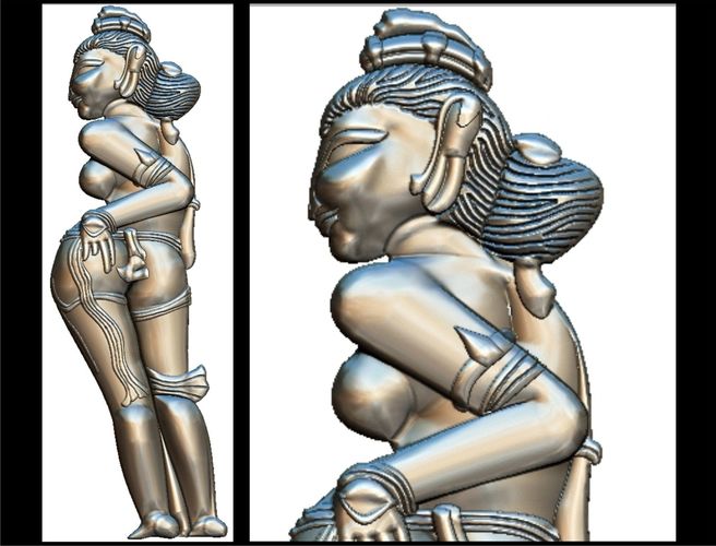 Kama Sutra Basorelief for CNC 3D Router 3D print model