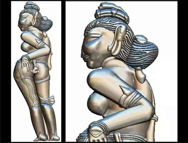 Kama Sutra Basorelief for CNC 3D Router 3D print model