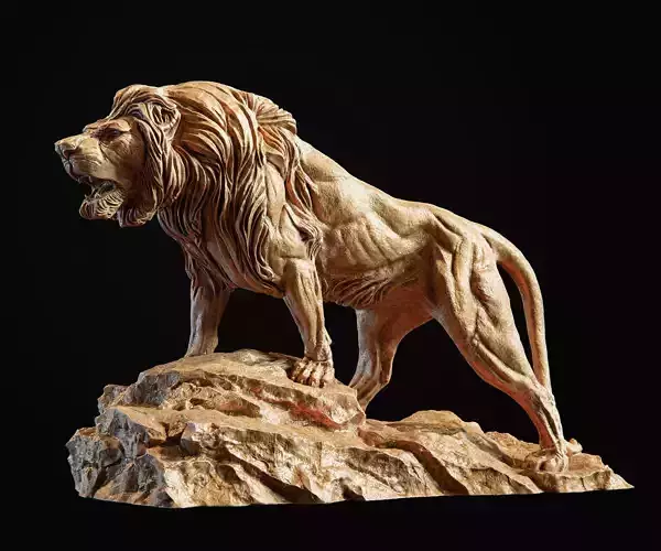 Lion Sculpture 3d print model 3D print model