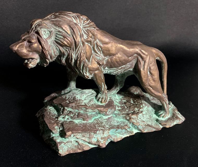 Lion Sculpture 3d print model 3D print model_6