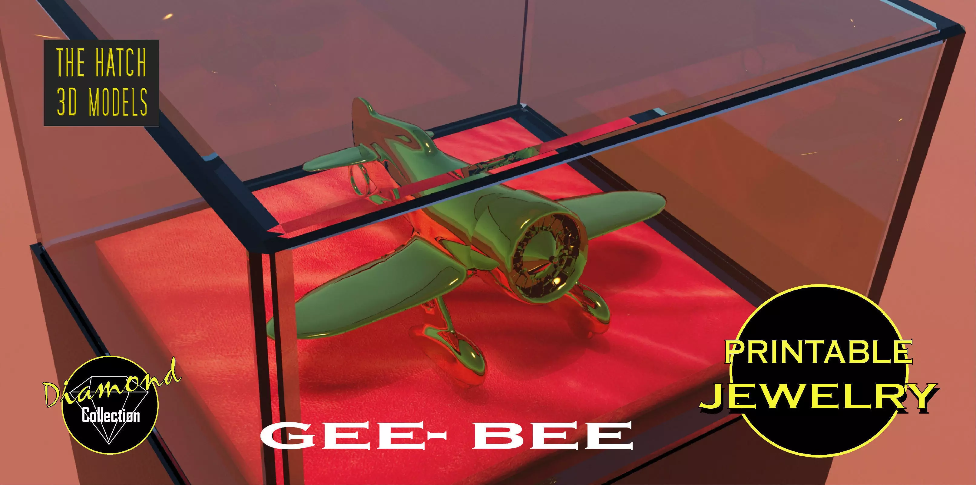 Printable GeeBee pendant 3D print model