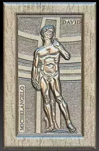 David by Michelangelo for Embossing Hot foil Technique