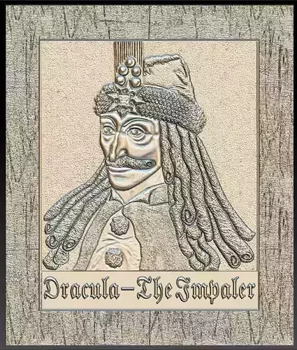 Count Dracula - The Impaler for Embossing Hot foil Technique 3D print model