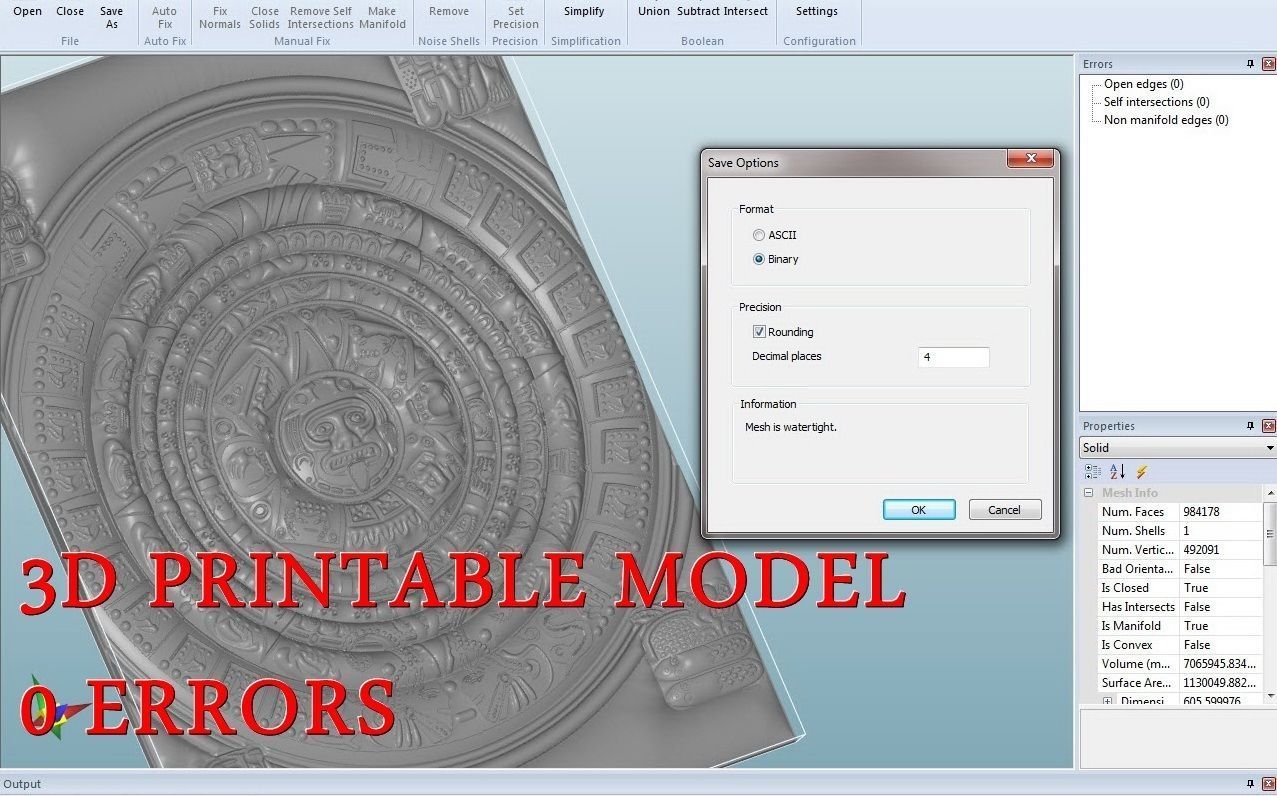 The Mayan Calendar for CNC 3D Router 3D print model_2