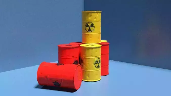 nuclear barrel game asset