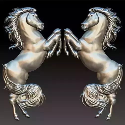 Horse Rearing Up for CNC 3D Router