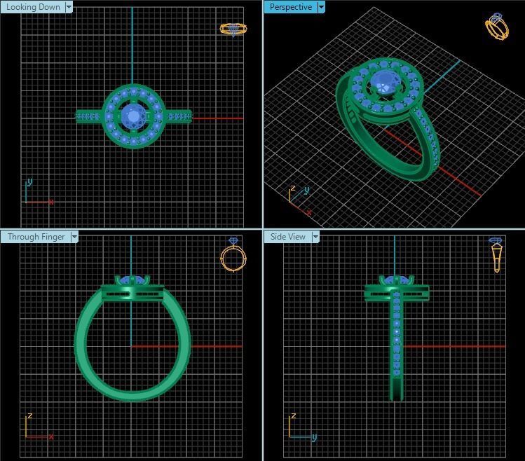 Ring T00966 3D print model_2