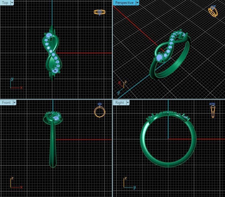 Ring T00970 3D print model_2