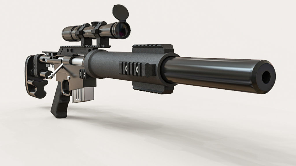 McMillan CS5 rifle Gun 3D | CGTrader