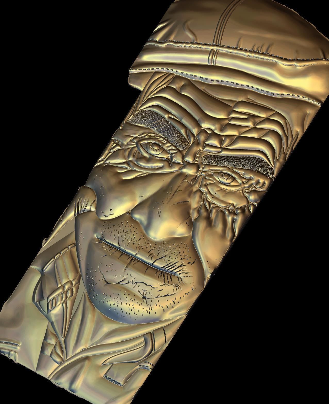 Old Man for CNC 3D Router 3D print model_3