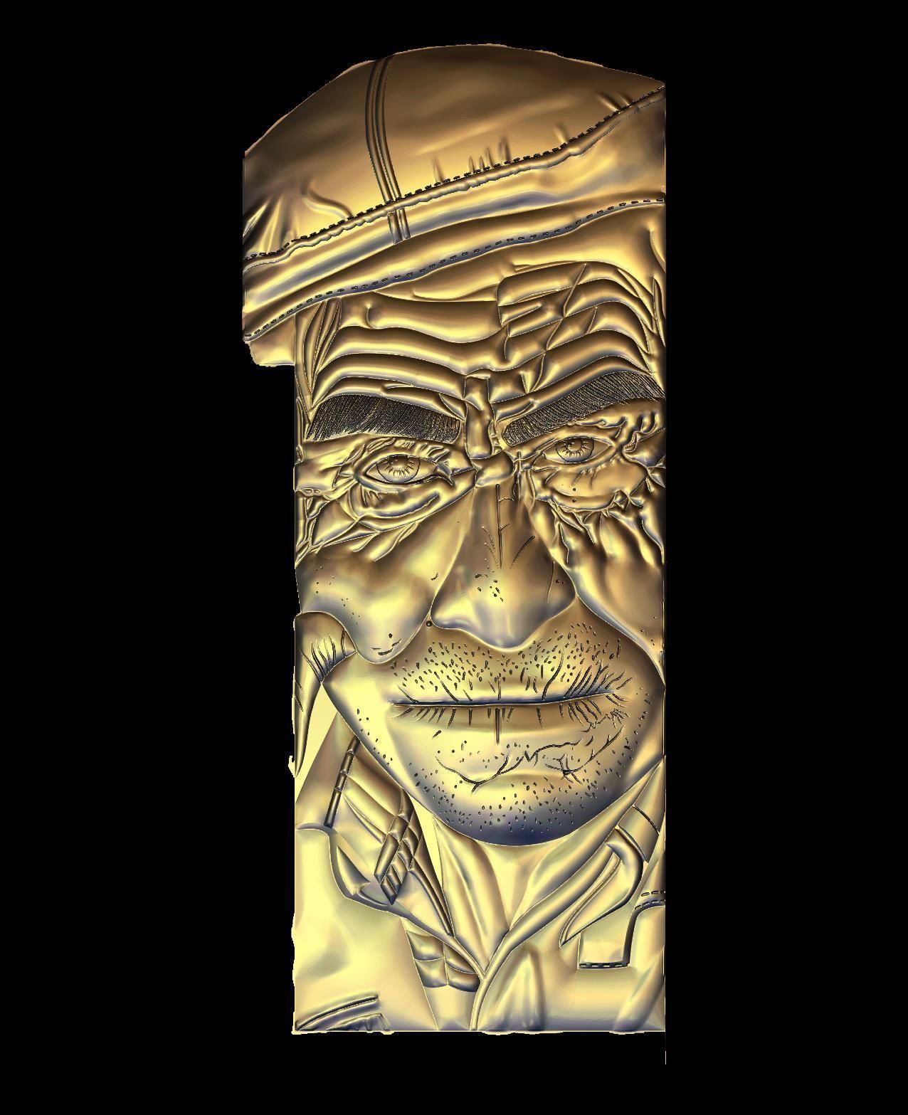Old Man for CNC 3D Router 3D print model_2